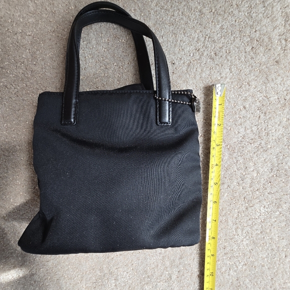 Coach Mercer black nylon tote bag Mini 8123 - Picture 3 of 8